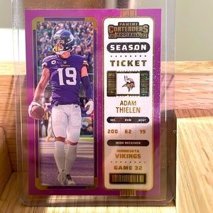 Adam Thielen Purple variation panini Season Ticket